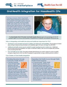 Oral Health Integration for MassHealth CPs